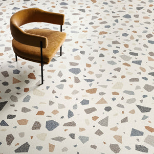 Palladian Light Lappatto 90 x 90cm, semi-gloss porcelain tile for kitchens, bathrooms and hallways at Irwin Tiles