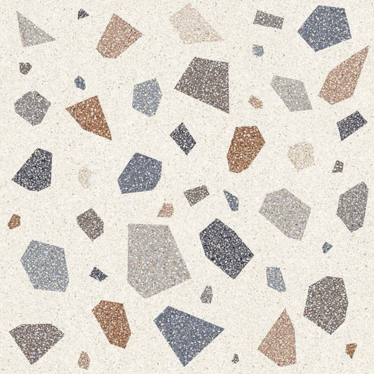 Palladian Light Lappatto 90 x 90cm, terrazzo tile at Irwin Tiles
