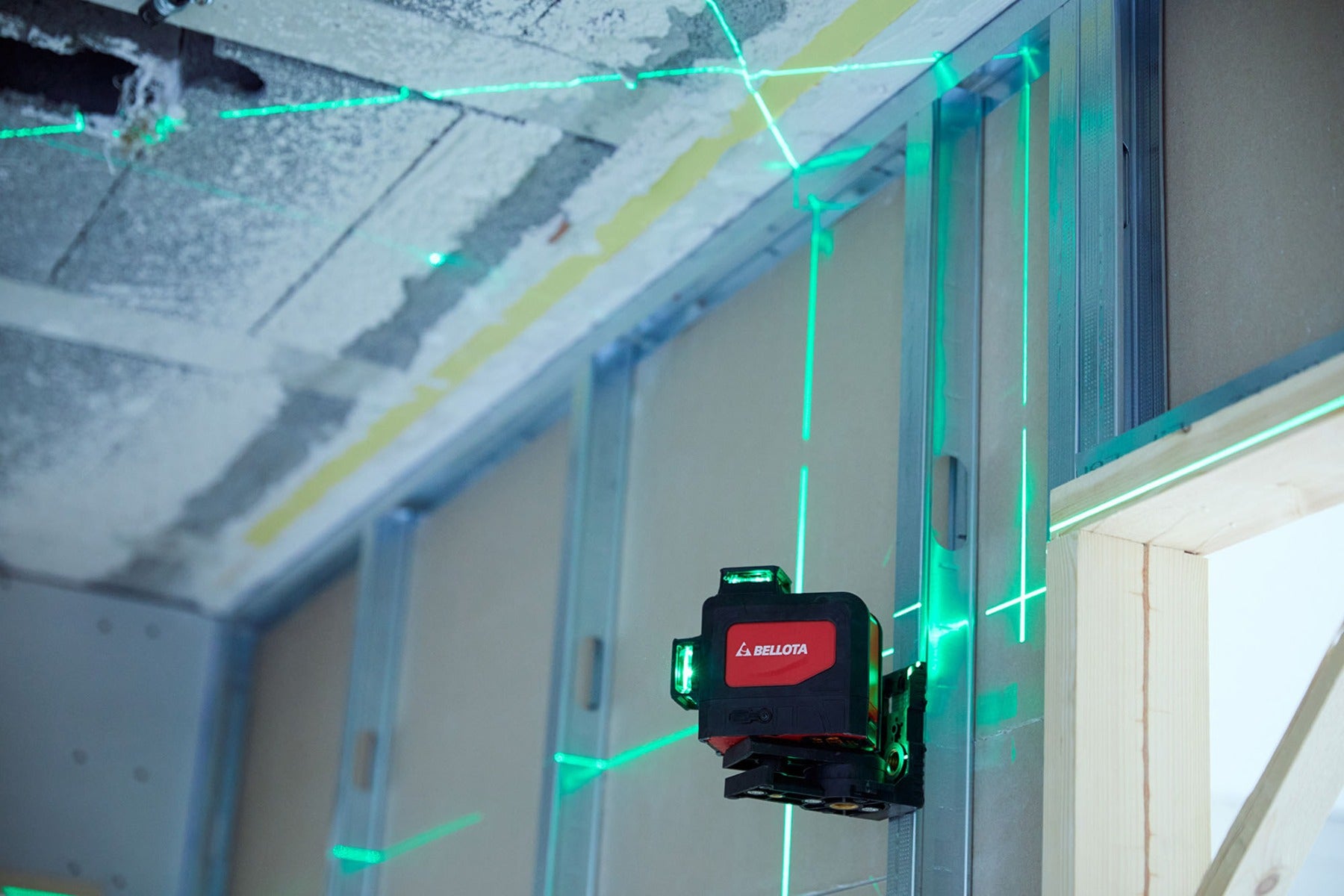 Bellota Laser Level 3 planes by 360º and 30 m for levelling work, laser level stocked at Irwin Tiles, Castleblayney