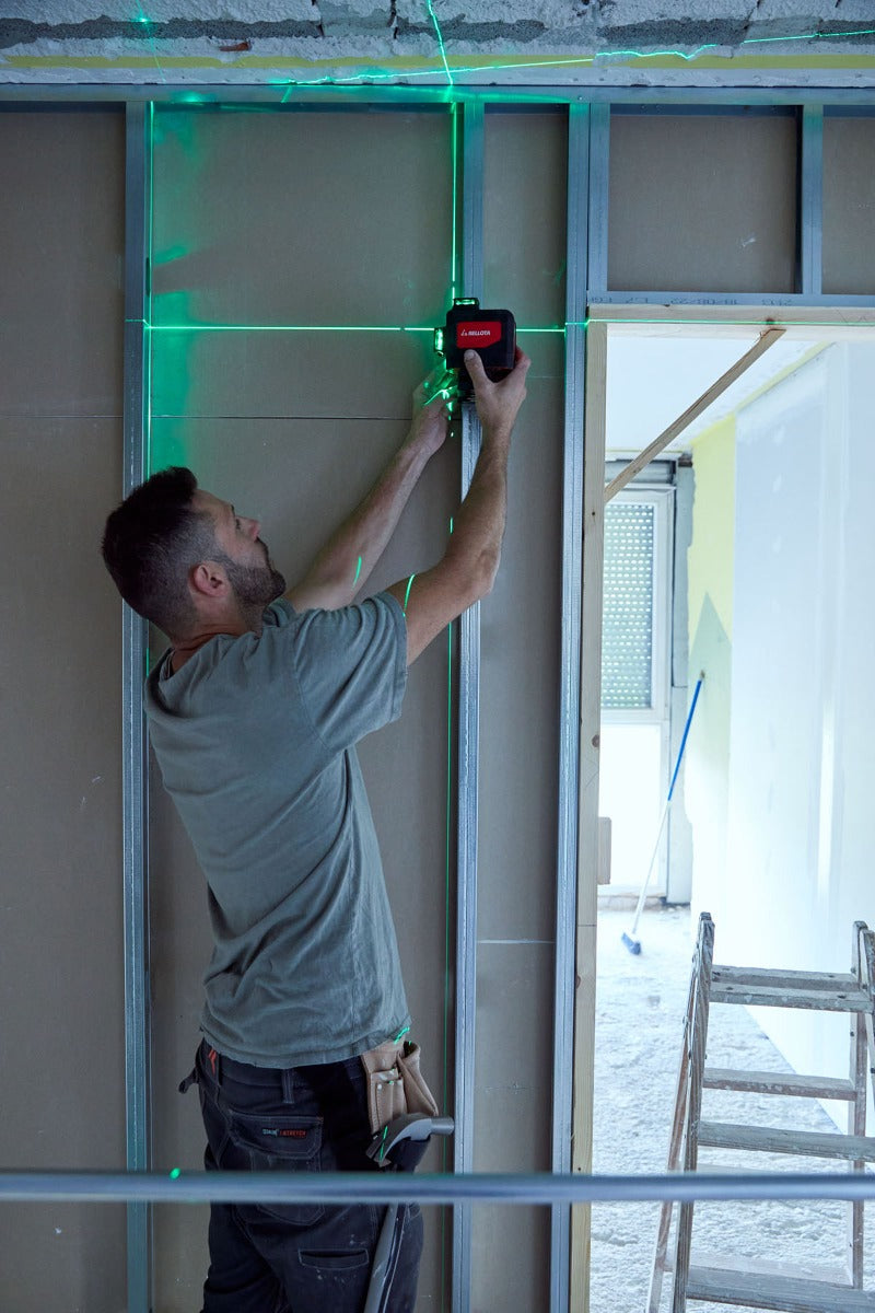 Bellota Laser Level 3 planes by 360º and 30 m for levelling work, laser level for setting out level tiling at Irwin Tiles