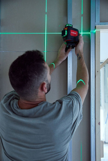 Bellota Laser Level 3 planes by 360º and 30 m for levelling work, laser level at Irwin Tiles