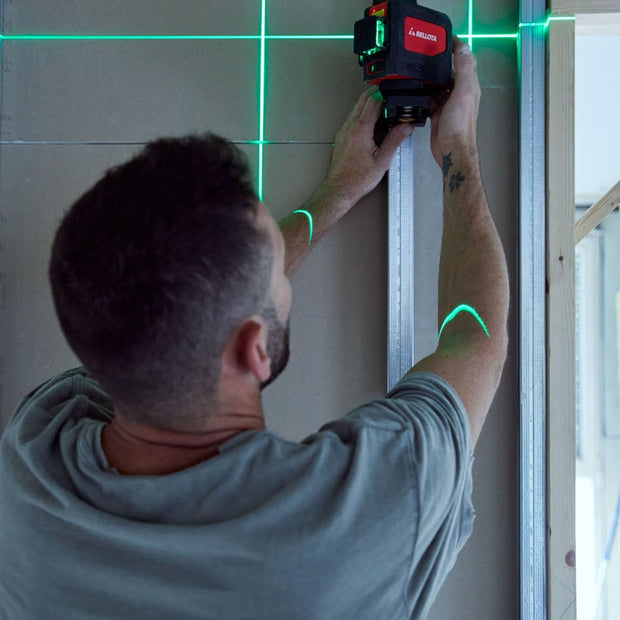 Bellota Laser Level 3 planes by 360º and 30 m for levelling work, laser level at Irwin Tiles