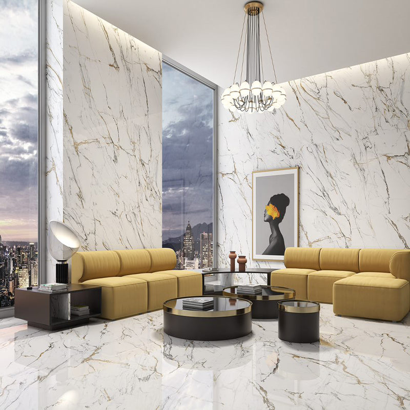 Oikos Gold Super Glossy Porcelain 60 x 120cm, tile at Irwin Tiles