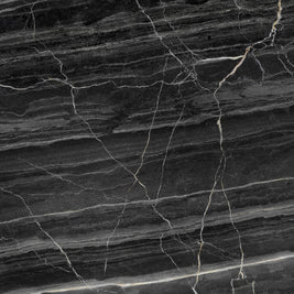 Olsom Polished (Black marble look) 100 x 100cm, gloss tile at Irwin Tiles
