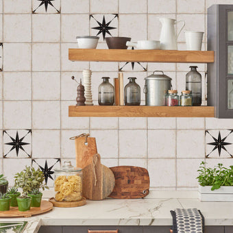 Orion Nero 22.5x22.5cm, porcelain tile at Irwin Tiles