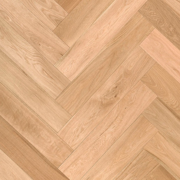 Oslo Natural Engineered Herringbone, oiled engineered wood flooring at Irwin Tiles