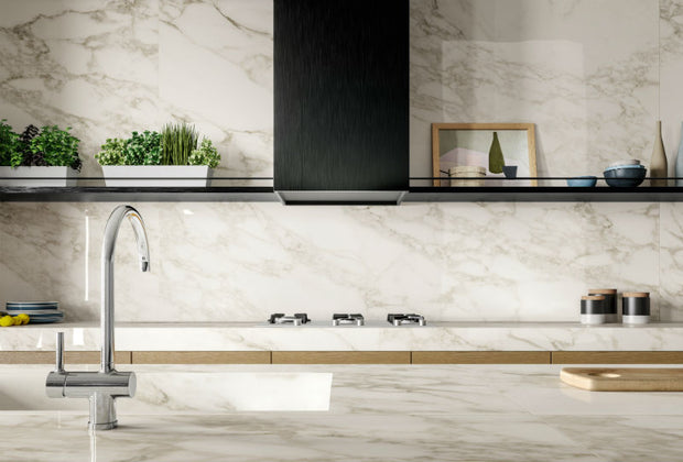 Arabesque Pearl 120x260cm (Lux Glossy Finish), tile at Irwin Tiles