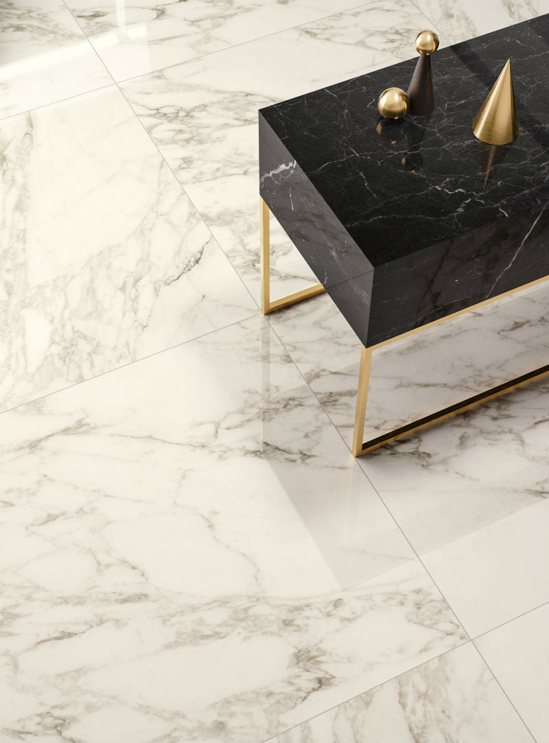 Arabesque Pearl 120x120cm (Lux Glossy Finish), tile at Irwin Tiles