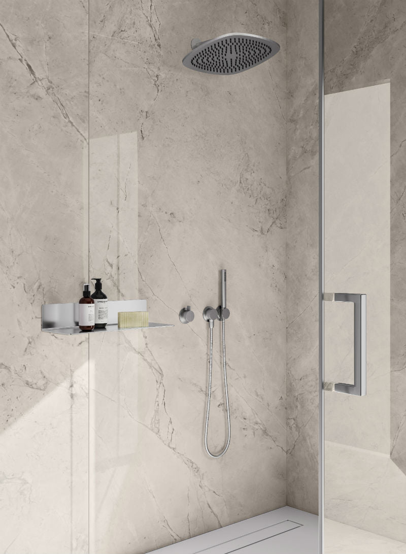 Breach Grey 120x260cm (Lux Glossy Finish), porcelain tile for kitchens, bathrooms and hallways at Irwin Tiles