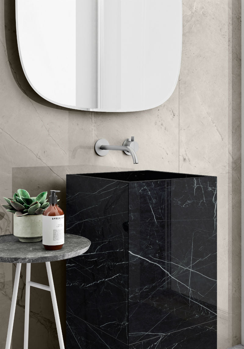 Breach Grey 120x260cm (Lux Glossy Finish), porcelain tile at Irwin Tiles