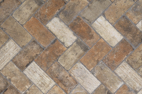 Central Park 20x10cm, brown matt tile at Irwin Tiles