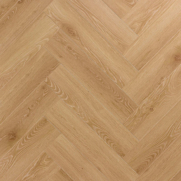 Chene Miel Herringbone Laminate 10mm Water Resistant, laminate flooring at Irwin Tiles
