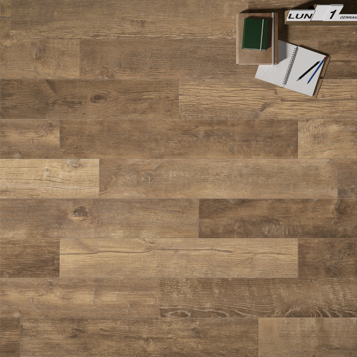 Patin Brown 20 x 120cm tile, matt, at Irwin Tiles