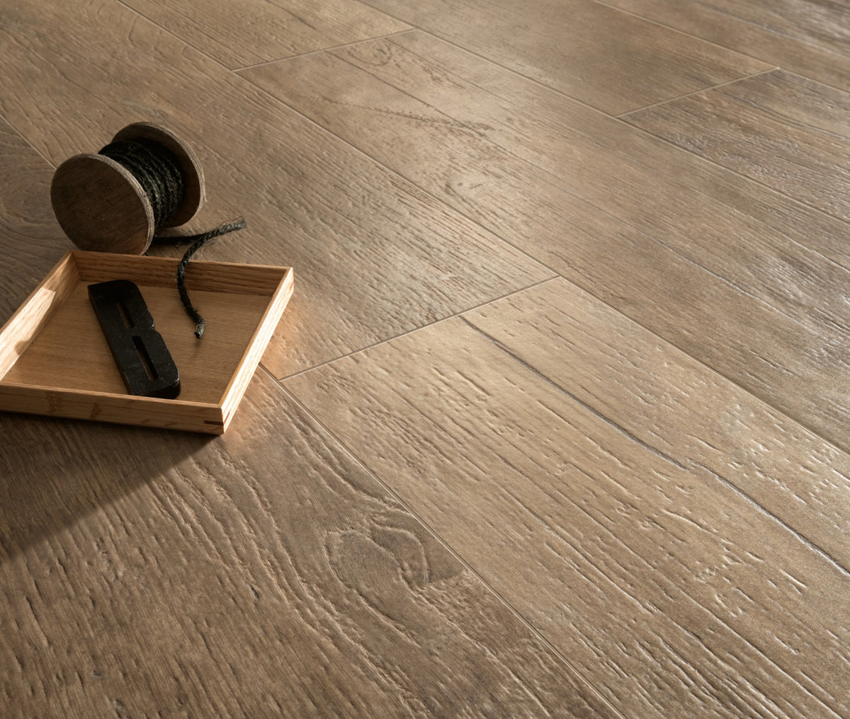Patin Brown 20 x 120cm, matt tile at Irwin Tiles, view 9