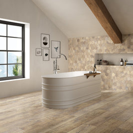 Patin Beige 20 x 120cm tile, matt, at Irwin Tiles