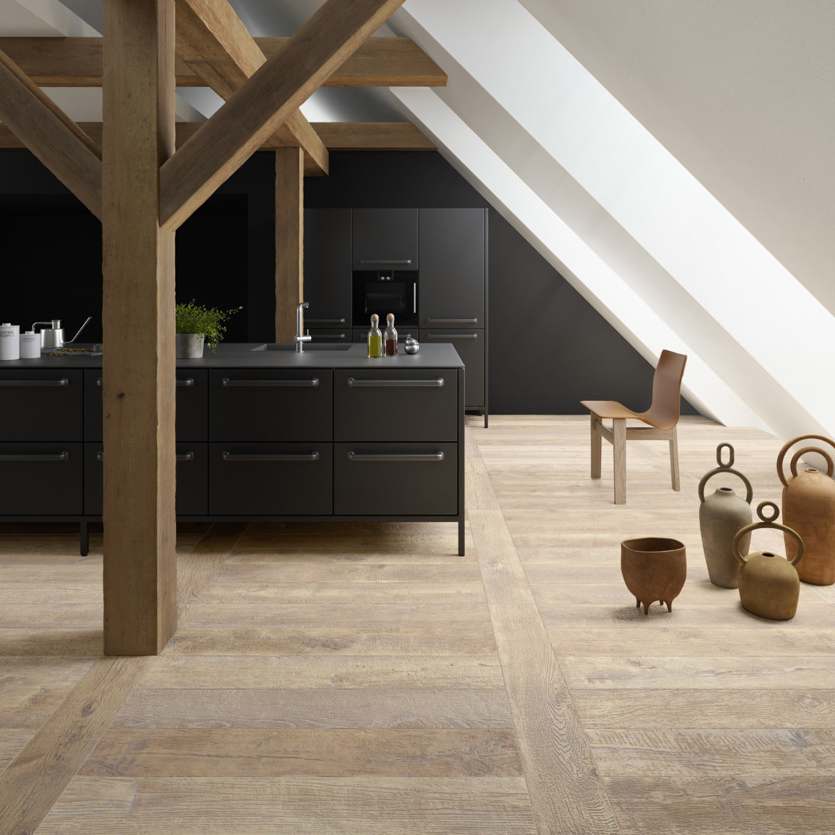 Patin Beige 20 x 120cm, matt tile at Irwin Tiles, view 9