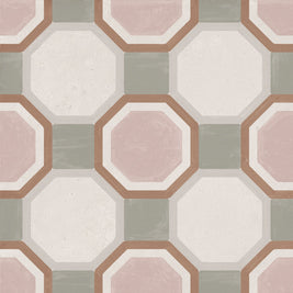 Patterns Pink Diamond 22.3 x 22.3cm, matt tile at Irwin Tiles
