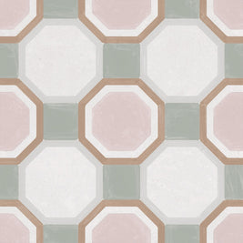 Patterns Pink Diamond 22.3 x 22.3cm, porcelain tile at Irwin Tiles