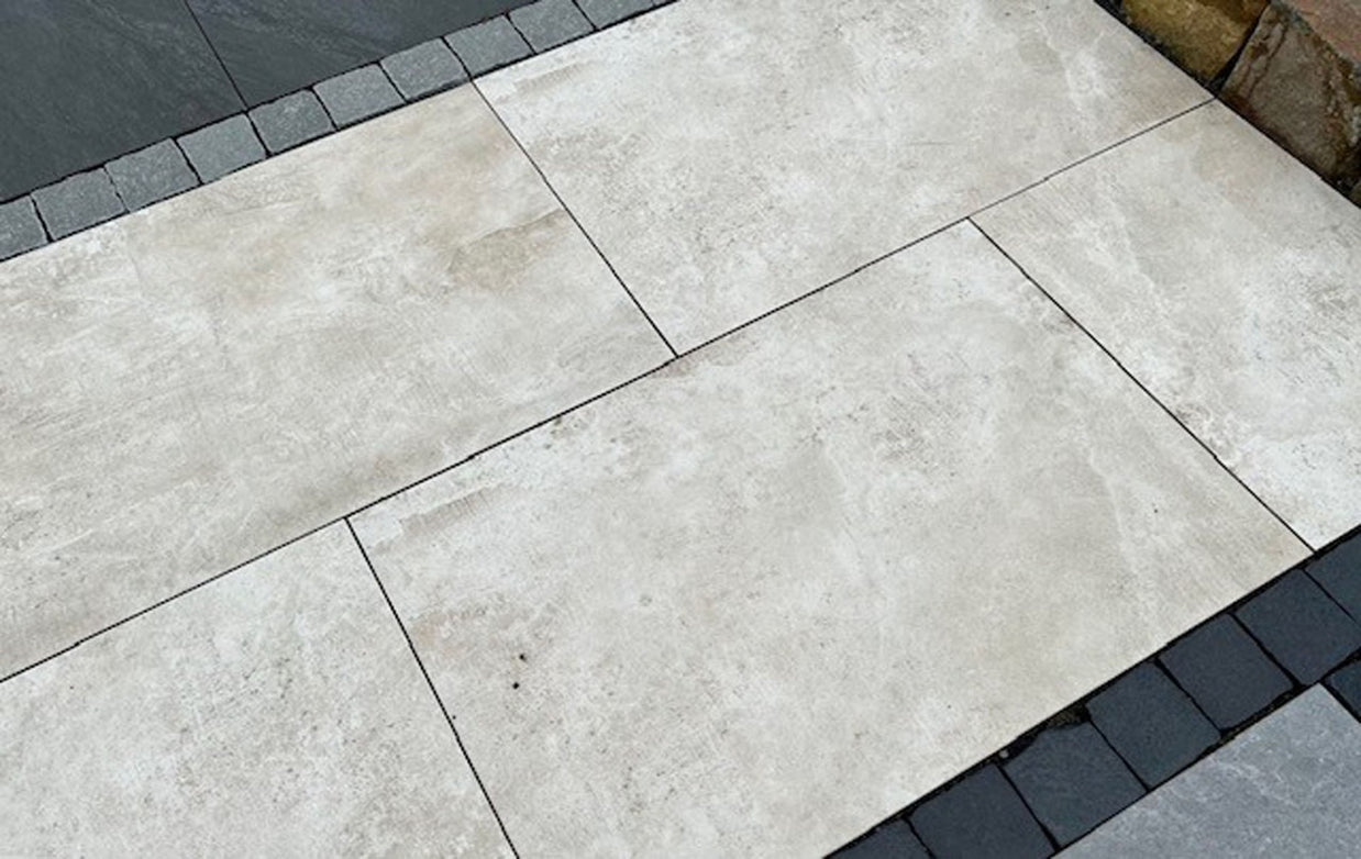 Pavestone Beige 60 x 90 x 2cm, matt paving at Irwin Tiles