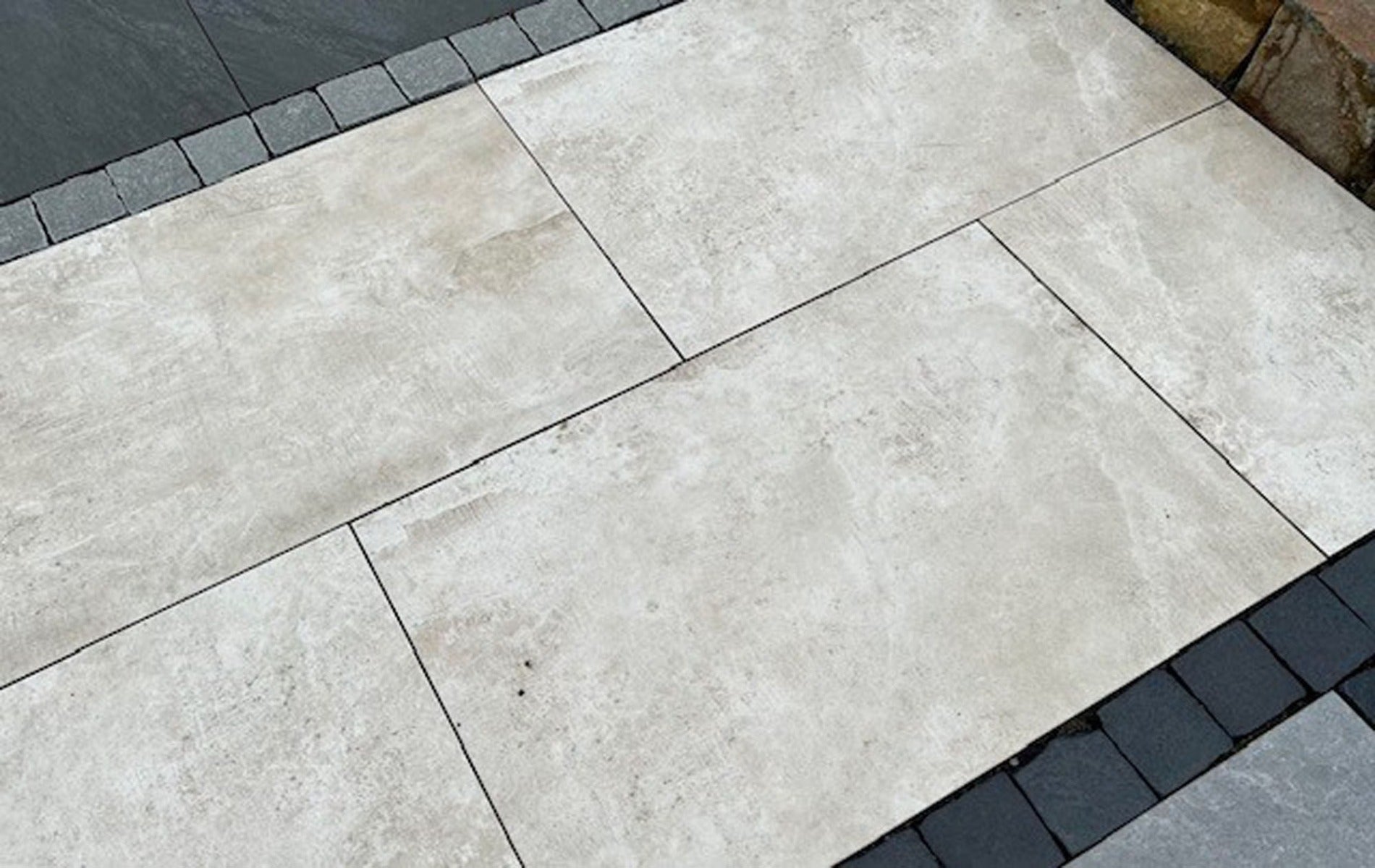 Pavestone Beige 60 x 90 x 2cm, matt paving at Irwin Tiles