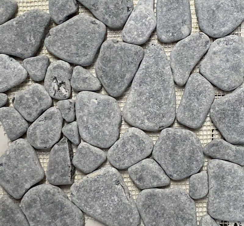 Pebbles Mosaic - Blue Stone 26 x 27cm, tile at Irwin Tiles