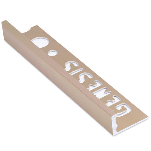 Polished Copper 10mm Square Edge Tile Trim 2.5m, tile trim at Irwin Tiles
