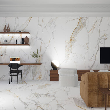 Praline Gold 100x100cm tile, matt, at Irwin Tiles