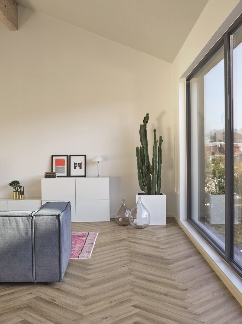 Yukon Herringbone Desert Dune Luxury Parquet Vinyl, luxury click vinyl flooring at Irwin Tiles