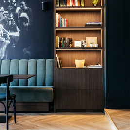Nakuru Safari Herringbone Rigid LVT, light luxury click vinyl flooring at Irwin Tiles, view 15
