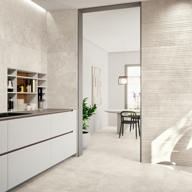 Promenade Creme 40 x 120cm, matt wall tile at Irwin Tiles
