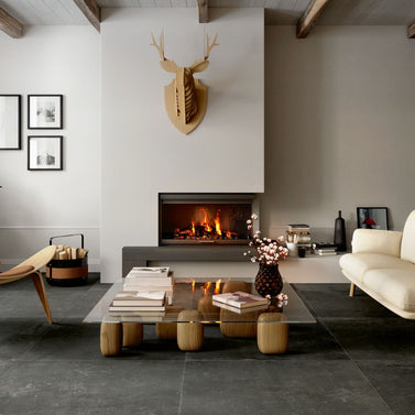Promenade Ebano 100 x 100cm, matt porcelain tile for bathroom and other wet floors at Irwin Tiles