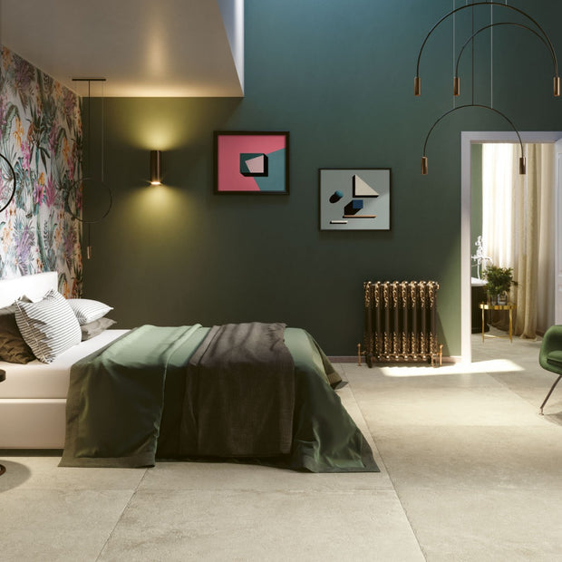 Promenade Sabbia 100 x 100cm, beige matt tile at Irwin Tiles