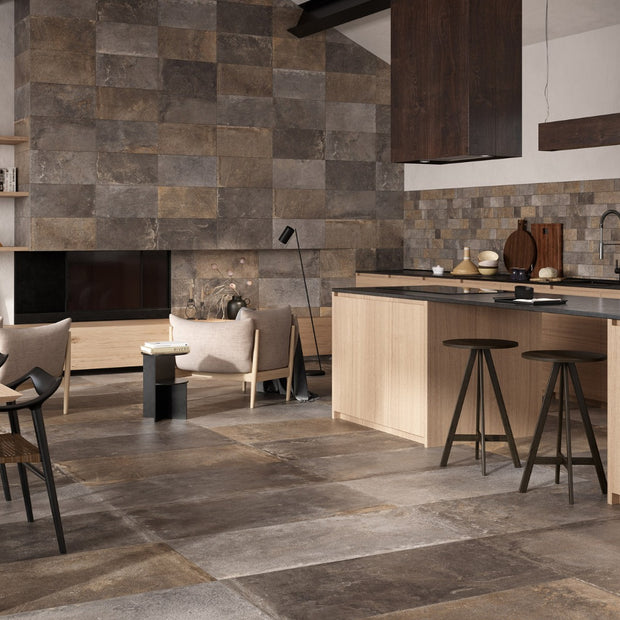 Provence Multicolour 60x120cm, grey matt tile at Irwin Tiles