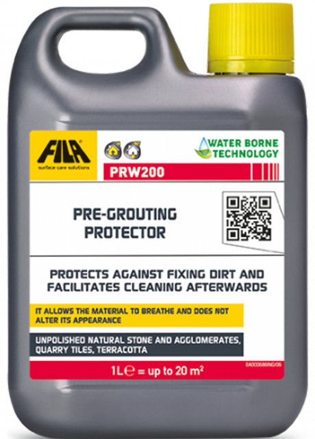 Fila PRW200 Pre-Grout Treatment 1ltr, tile grout at Irwin Tiles