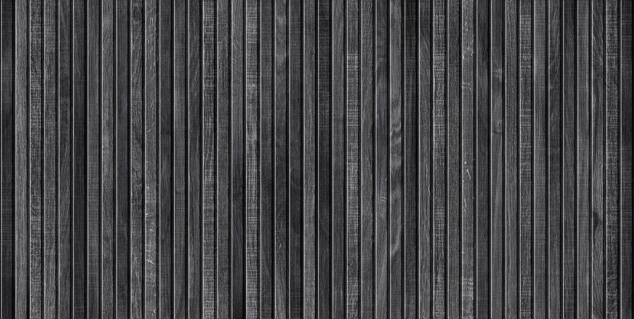 Ribbon Black (Ribbed Wood Look) Rectified Porcelain 60 x 120cm, wood effect tile at Irwin Tiles