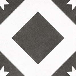 Quilt Decor 20x20cm, black tile from Irwin Tiles, Co. Monaghan