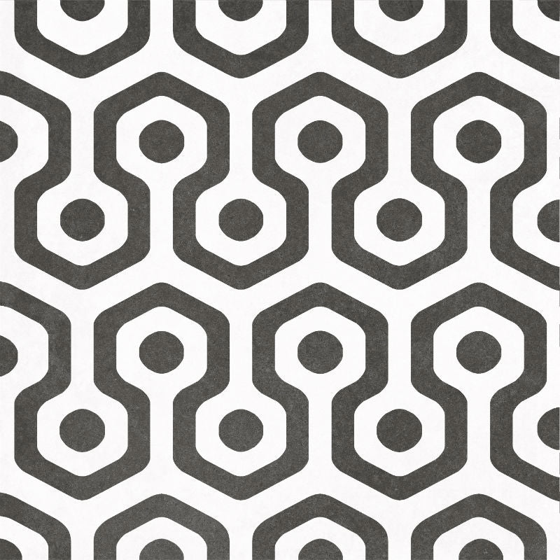 Quilt Decor 20x20cm, black matt tile at Irwin Tiles, view 9