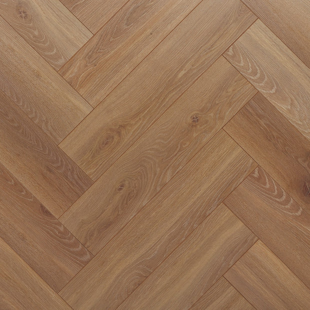 Rafia Oak Herringbone Laminate 12mm, matt laminate flooring at Irwin Tiles
