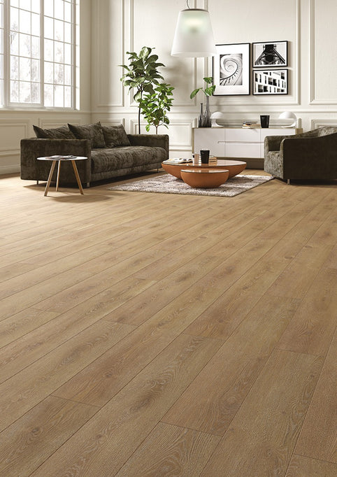 Rafia Oak Laminate 12mm Plank, laminate flooring at Irwin Tiles