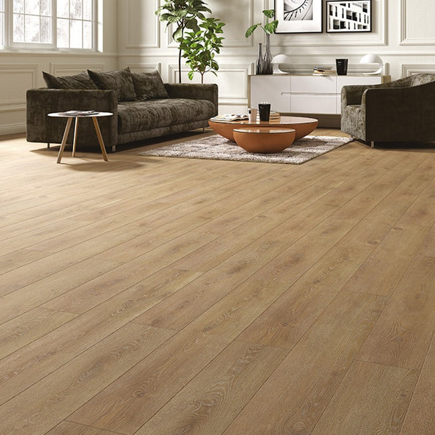 Rafia Oak Laminate 12mm Plank, laminate flooring at Irwin Tiles