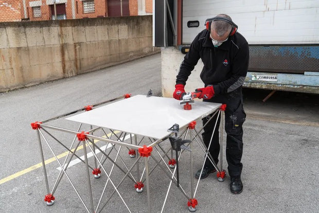 Rubi Retractable Worktable, tiling workbench at Irwin Tiles