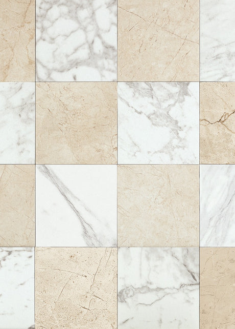 Reve Beige & Blanco Chequered 30x30cm, matt tile at Irwin Tiles
