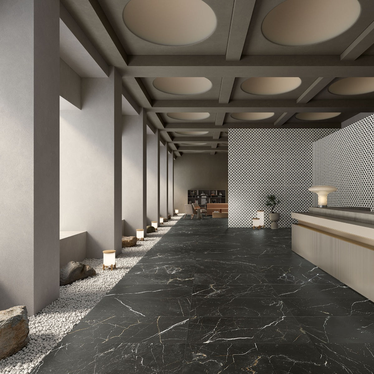 Reve Decor Quadrifolie 60x120cm, decorative tile at Irwin Tiles
