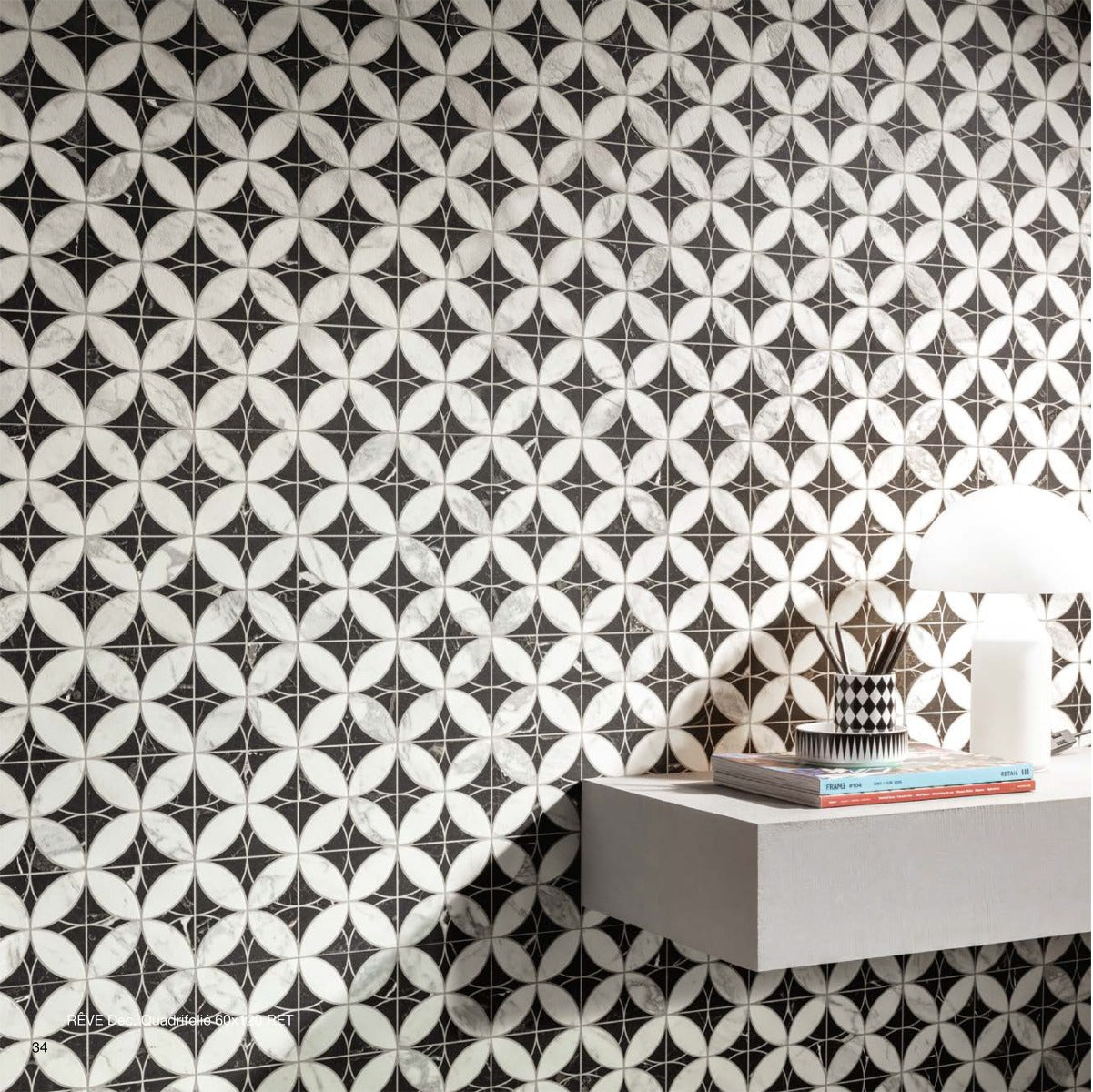 Reve Decor Quadrifolie 60x120cm tile, at Irwin Tiles