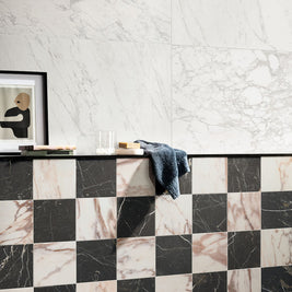 Reve Rose 30x30cm tile, pink matt, at Irwin Tiles, view 22