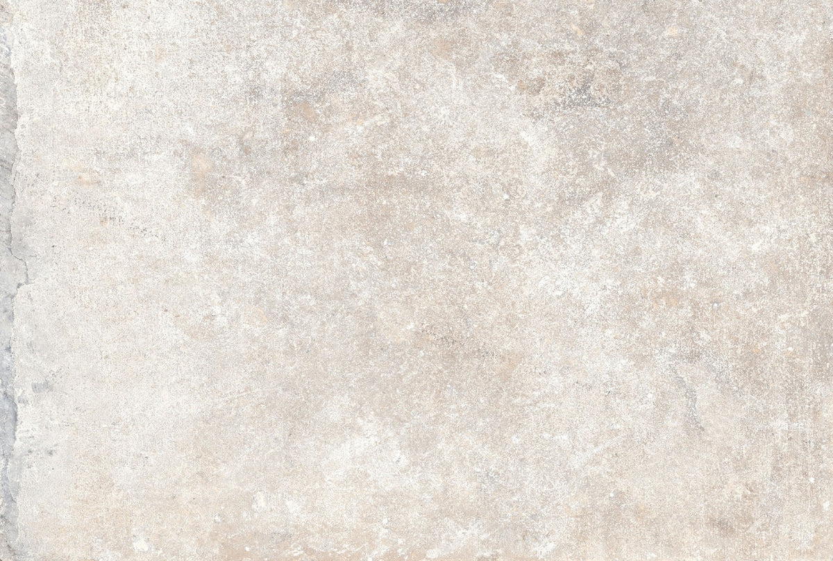Heritage Blanc Combination floor tile, white matt, at Irwin Tiles