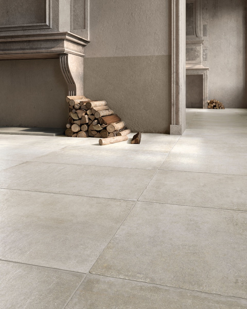 Heritage Blanc Combination, white floor tile from Irwin Tiles, Co. Monaghan, view 12