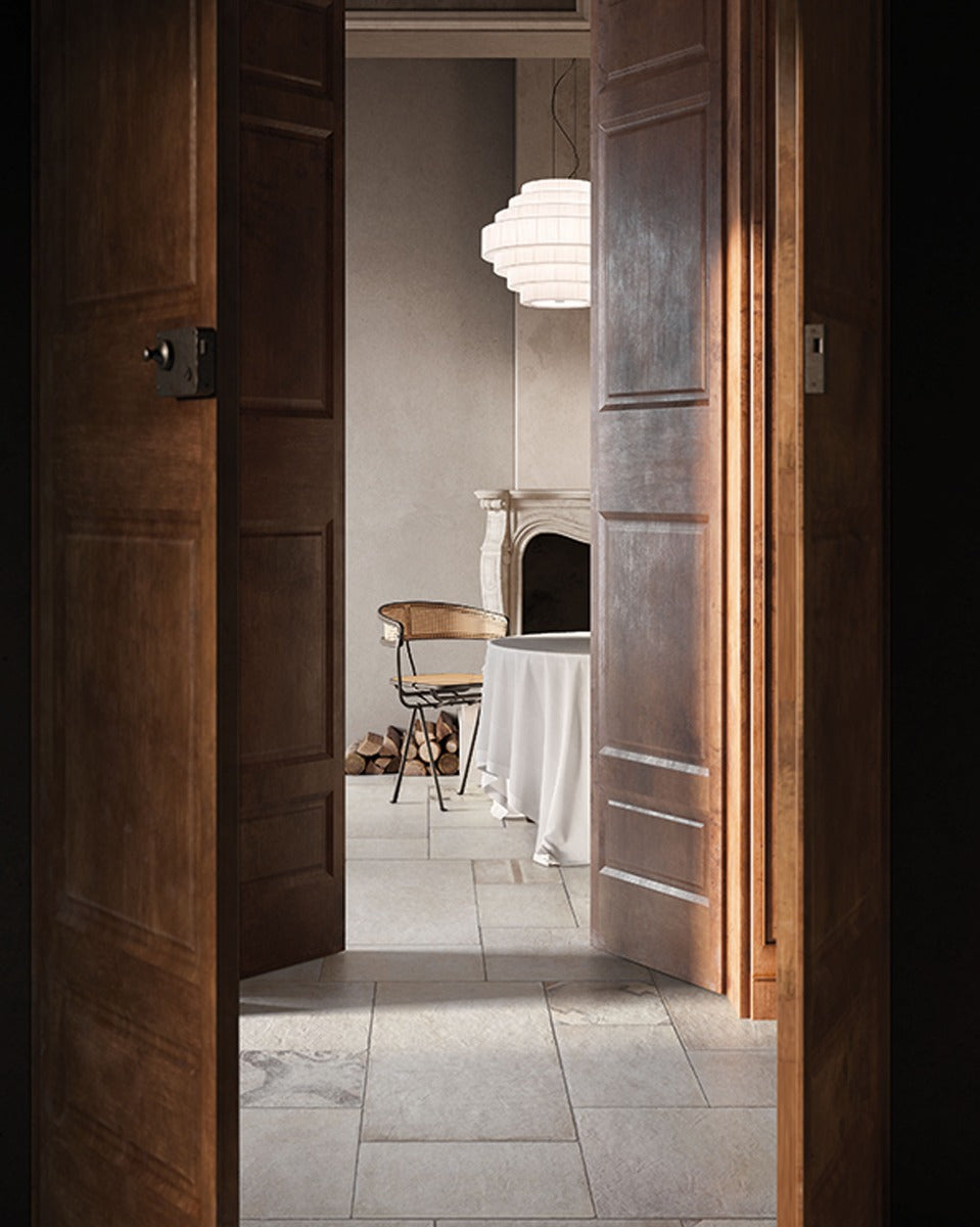 Heritage Blanc Combination, porcelain floor tile at Irwin Tiles
