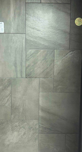 Riverstone Antracite Combination, grey matt tile at Irwin Tiles