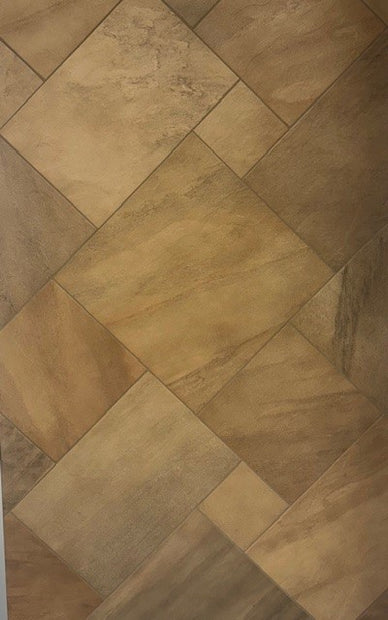 Riverstone Moka Combination, brown matt tile at Irwin Tiles